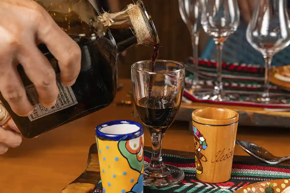 People enjoying a tequila tasting