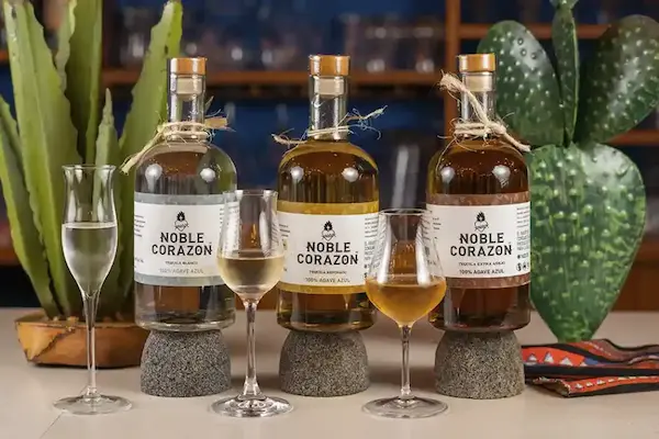 Image of tequila tasting or bottles