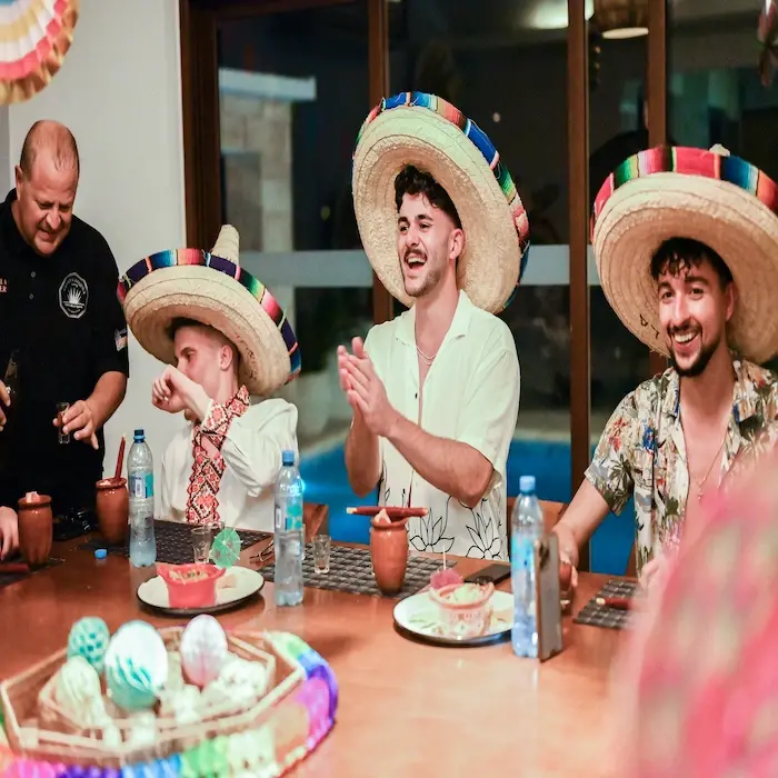 Guests enjoying cancun tequila tasting