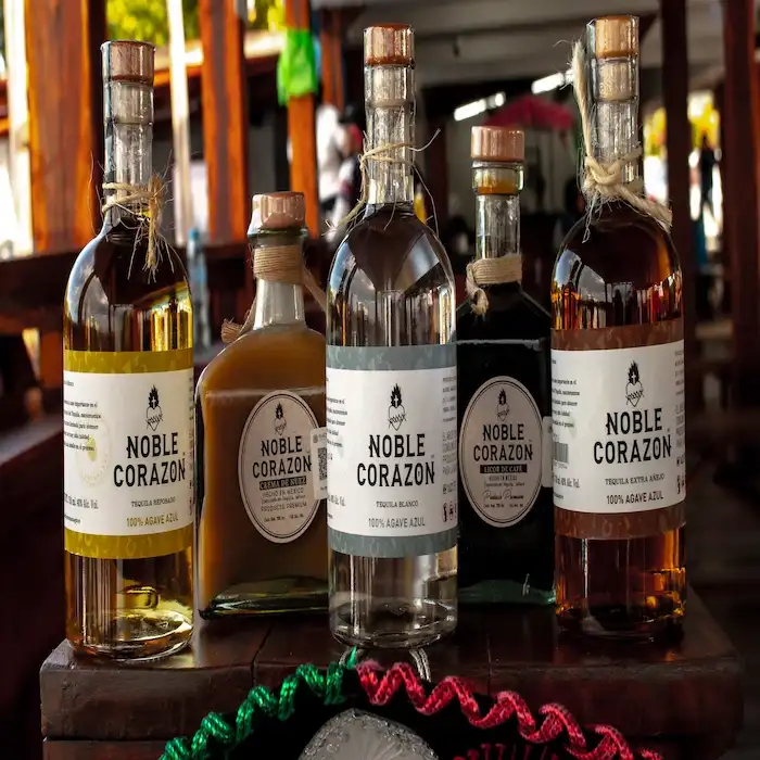 Premium agave tequila bottles for sale in Cancun
